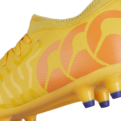 Amber Yellow-Orange Crush-Mars Red - Pack Shot - Canterbury Unisex Adult Speed Infinite Elite Firm Ground Rugby Boots
