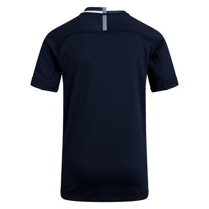 Navy - Back - Canterbury Childrens-Kids Evader Hooped Vapodri Jersey
