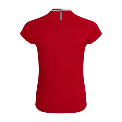 Flag Red - Back - Canterbury Womens-Ladies Evader Hooped Vapodri Jersey