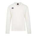 Cream - Front - Canterbury Mens Classic Regular Long-Sleeved Cricket T-Shirt