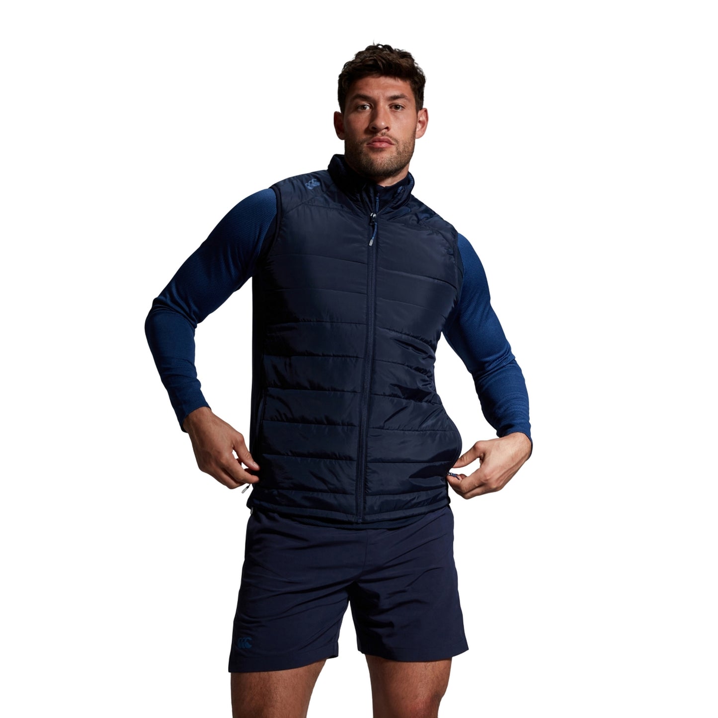 Navy - Side - Canterbury Mens Elite Micro-Lite Gilet