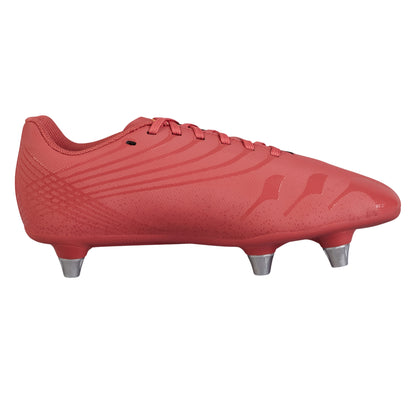Mars Dust-Orange Crush-Amber Yellow - Back - Canterbury Childrens-Kids Stampede Groundbreak Team Soft Ground Rugby Boots