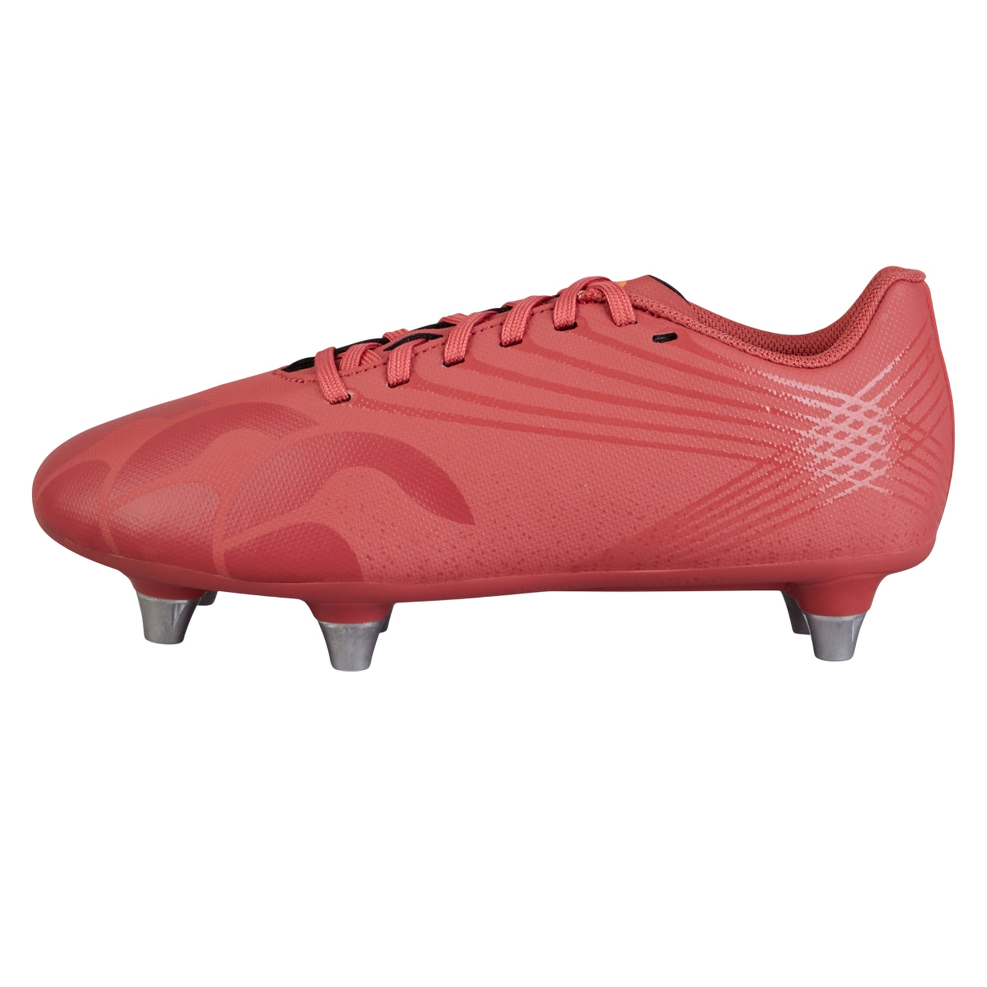 Mars Dust-Orange Crush-Amber Yellow - Side - Canterbury Childrens-Kids Stampede Groundbreak Team Soft Ground Rugby Boots
