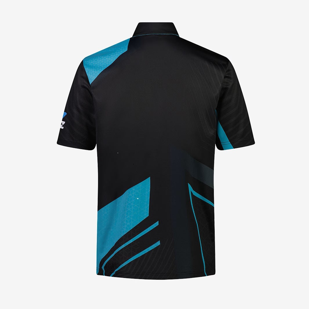 Black - Back - Canterbury Mens T20 New Zealand Black Caps Polo Shirt