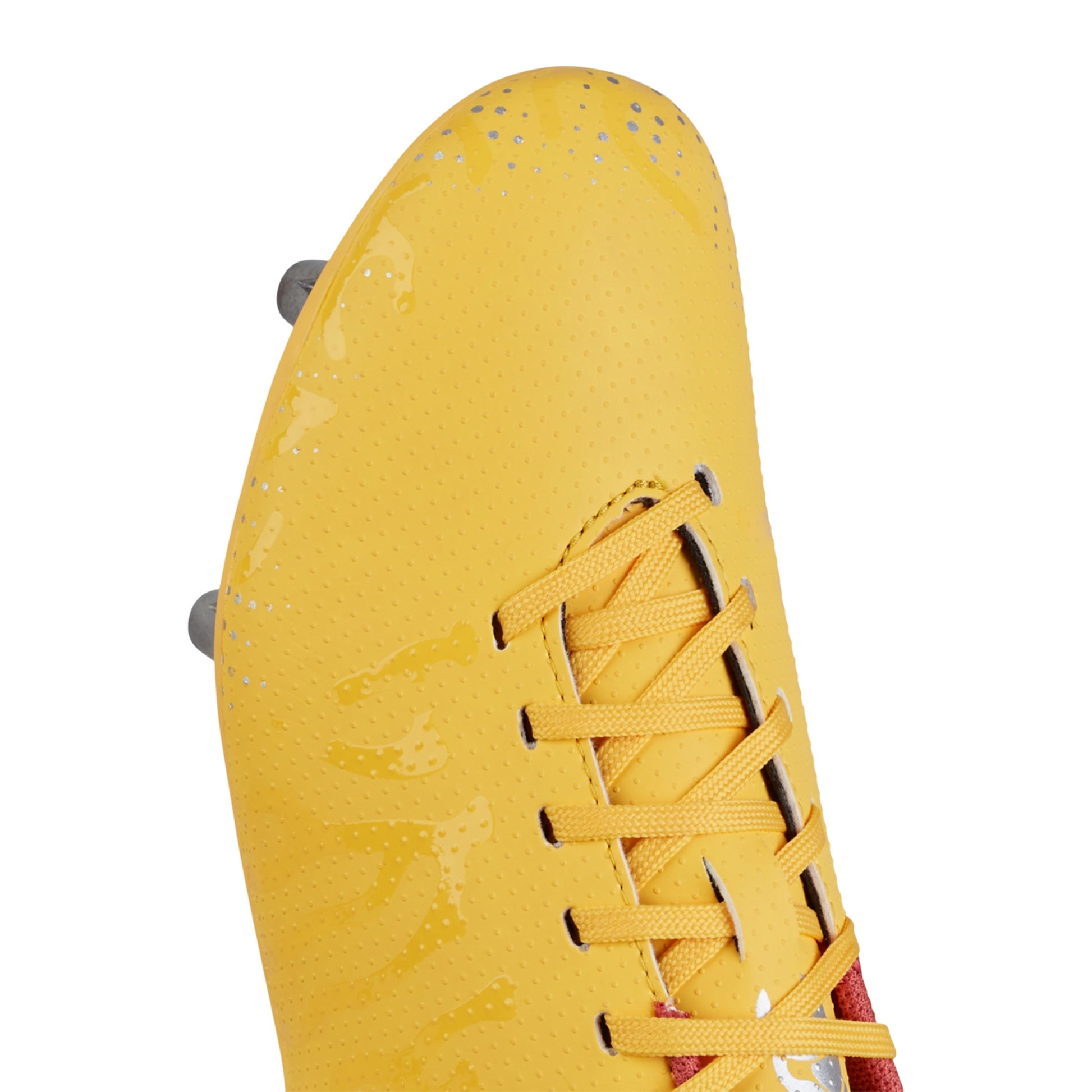 Amber Yellow-Orange Crush-Mars Red - Pack Shot - Canterbury Childrens-Kids Speed Infinite Team Soft Ground Rugby Boots
