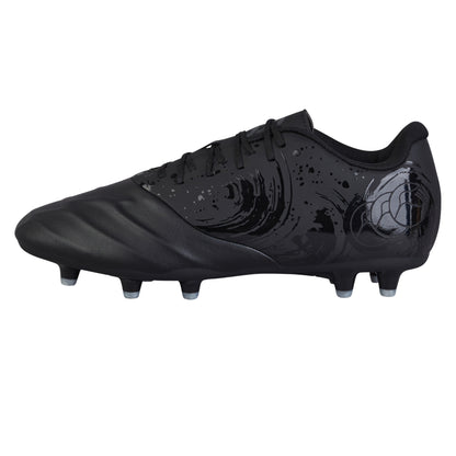 Black-Silver Metallic - Side - Canterbury Unisex Adult Phoenix Genesis Team Firm Ground Rugby Boots