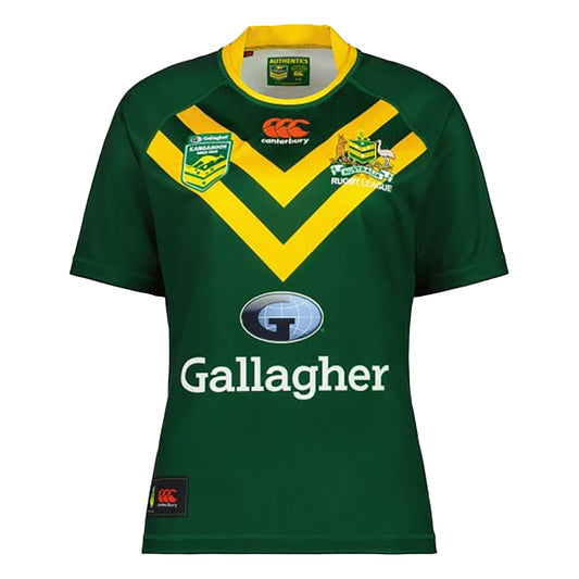 Centenary Green - Front - Canterbury Mens Kang Pro Rugby League World Cup Short-Sleeved Jersey