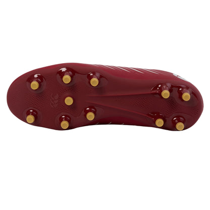 Red Dahlia - Side - Canterbury Unisex Adult Phoenix 2.0 Team Firm Ground Rugby Boots
