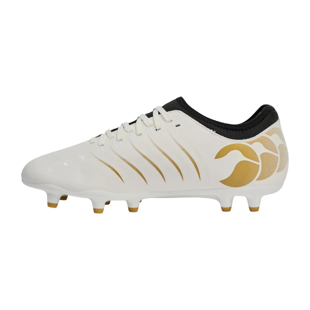 White - Back - Canterbury Unisex Adult Phoenix 2.0 Team Firm Ground Rugby Boots