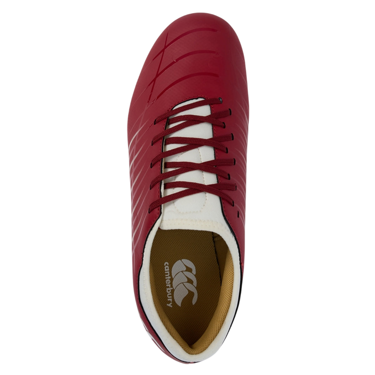 Red Dahlia - Close up - Canterbury Unisex Adult Phoenix 2.0 Team Firm Ground Rugby Boots