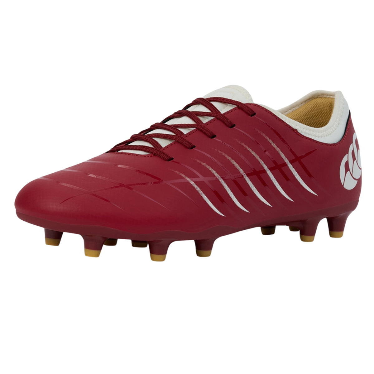 Red Dahlia - Front - Canterbury Unisex Adult Phoenix 2.0 Team Firm Ground Rugby Boots