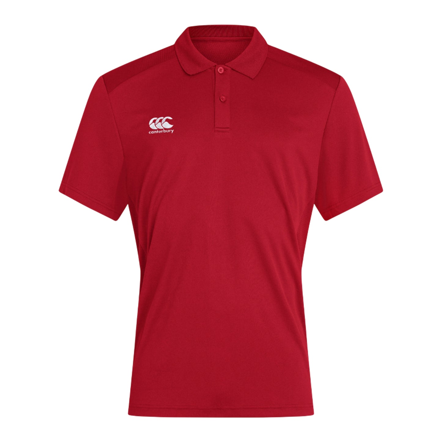 Flag Red - Front - Canterbury Mens Club Dry Polo Shirt