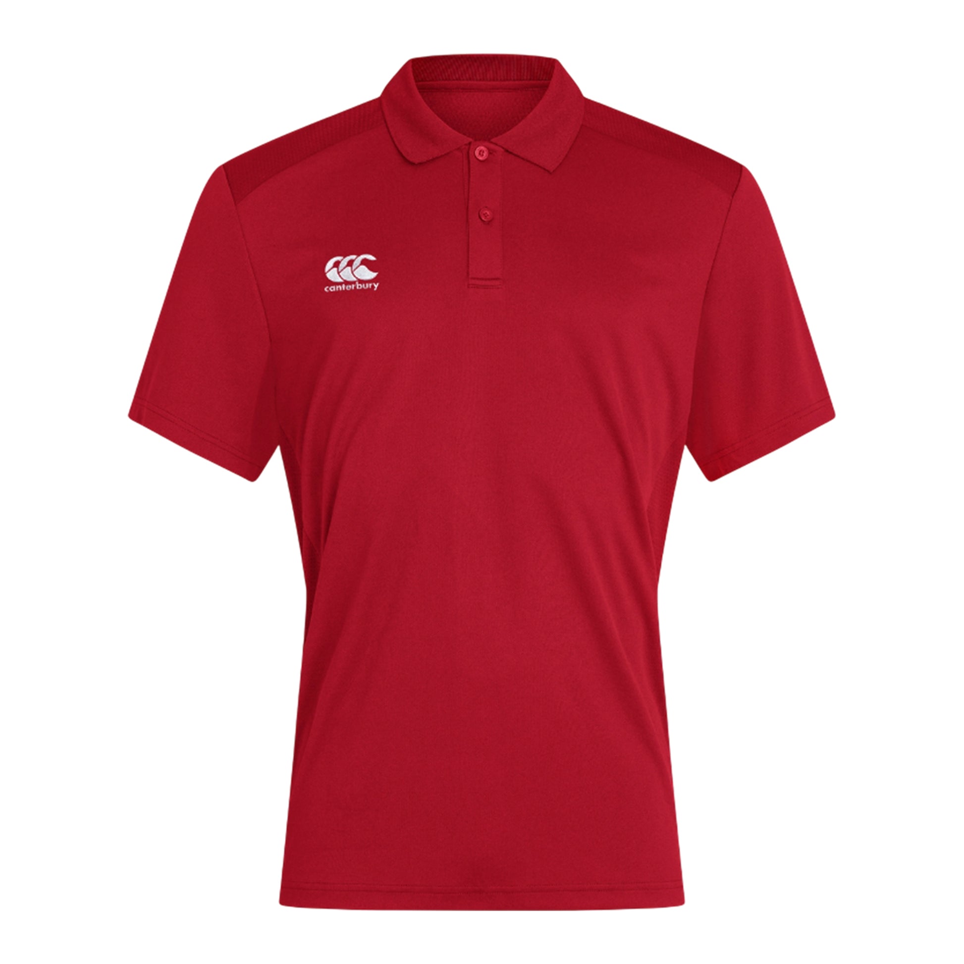 Flag Red - Front - Canterbury Mens Club Dry Polo Shirt