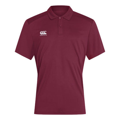 Maroon - Front - Canterbury Mens Club Dry Polo Shirt