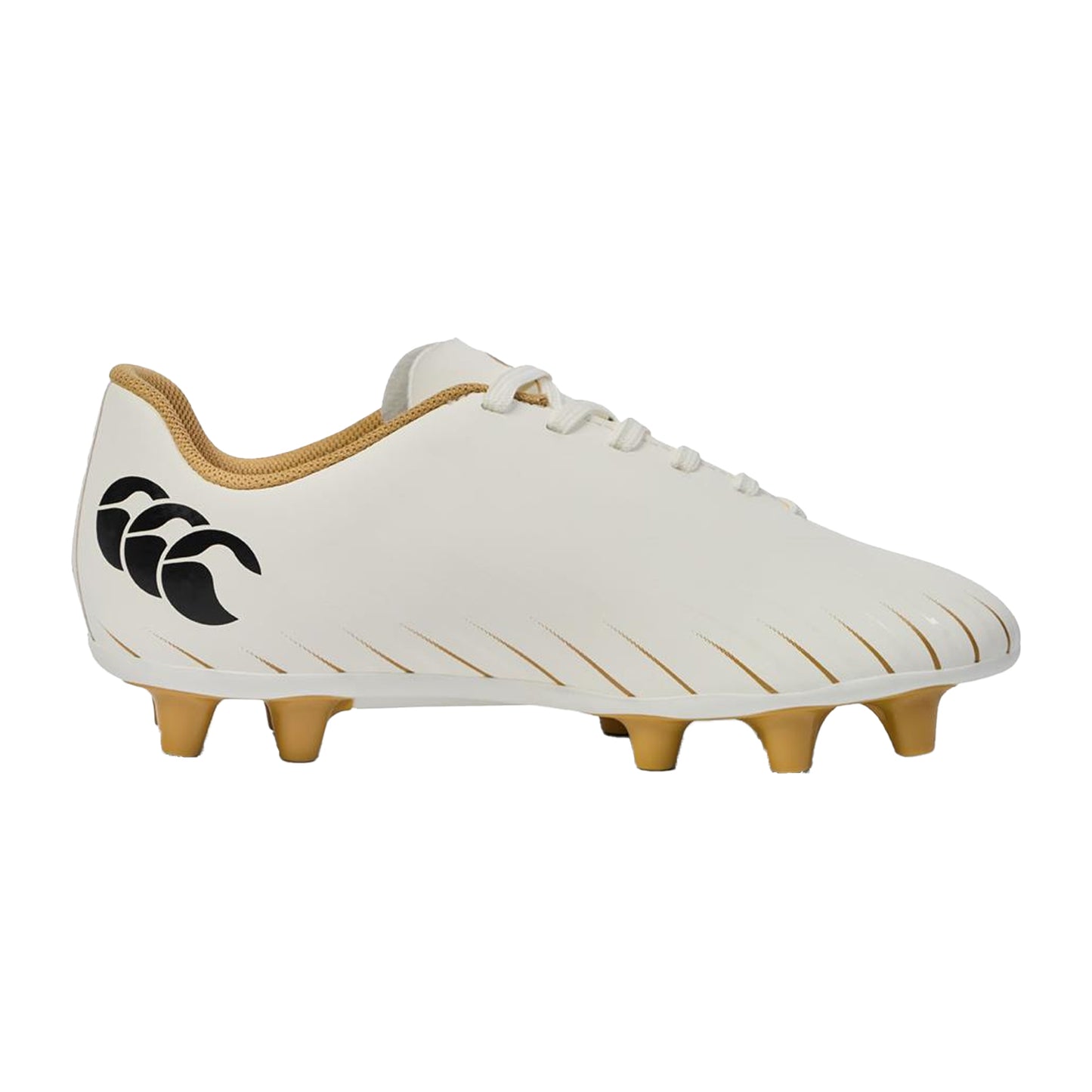White - Back - Canterbury Unisex Adult Speed Falcon Team Firm Ground Rugby Boots