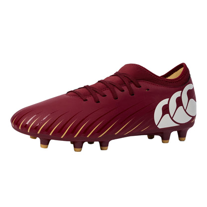 Red Dahlia - Front - Canterbury Unisex Adult Speed Falcon Team Firm Ground Rugby Boots
