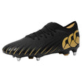 Black - Front - Canterbury Unisex Adult Speed Falcon Team Soft Ground Rugby Boots
