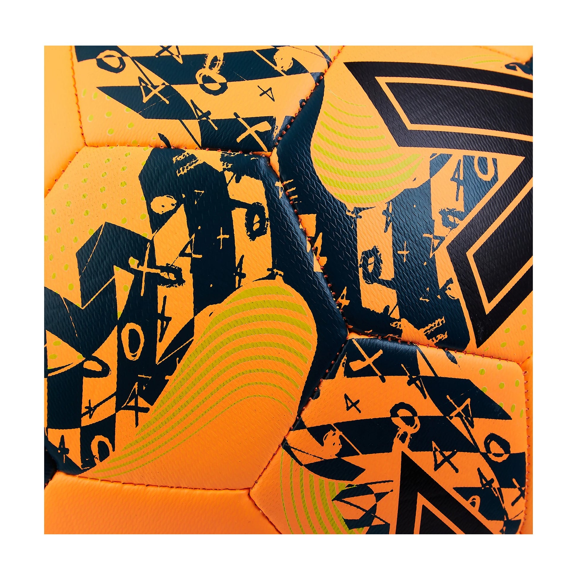Fluorescent Orange-Black-Tidal Teal - Pack Shot - Mitre Calcio 24 Football