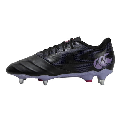 Black-Verbena - Back - Canterbury Unisex Adult Phoenix Genesis Team Soft Ground Rugby Boots