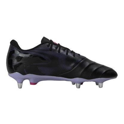 Black-Verbena - Side - Canterbury Unisex Adult Phoenix Genesis Team Soft Ground Rugby Boots