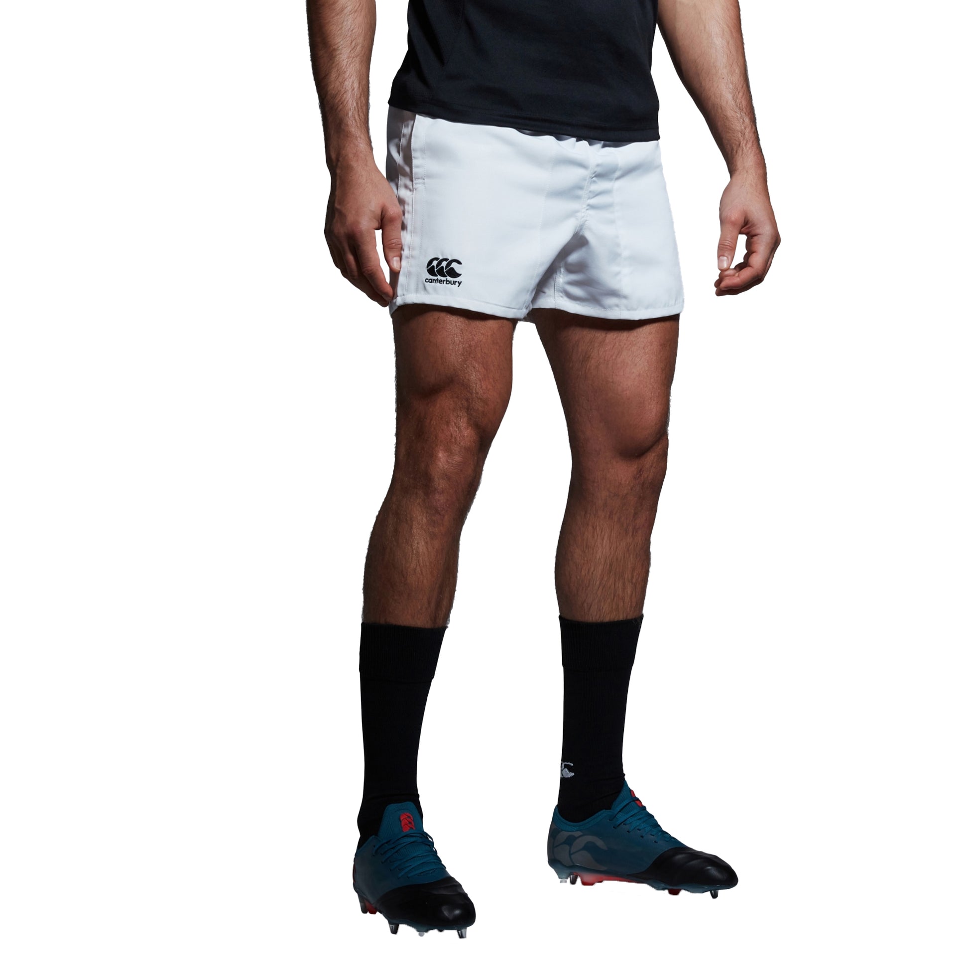 White - Lifestyle - Canterbury Mens Professional Polyester Shorts