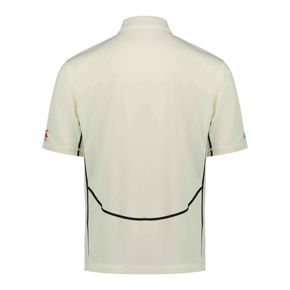Cream - Back - Canterbury Mens New Zealand Black Caps Cricket Polo Shirt