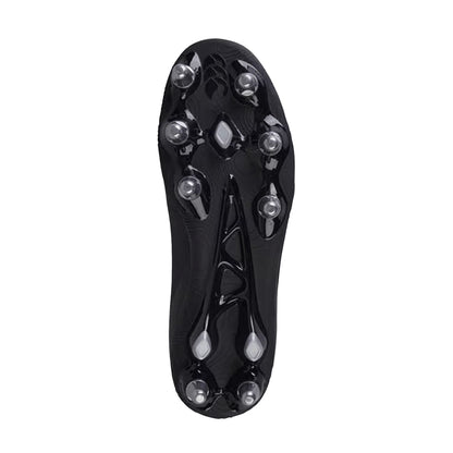 Black-Silver - Pack Shot - Canterbury Unisex Adult Stampede Groundbreak Pro Soft Ground Rugby Boots