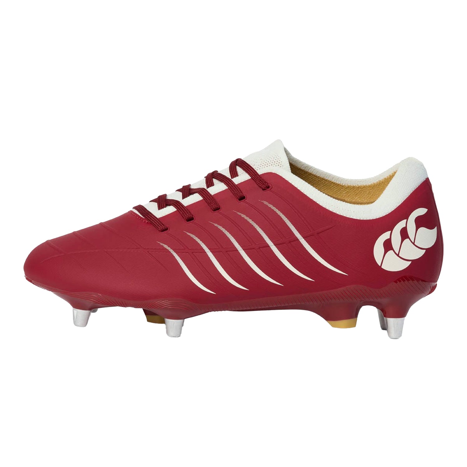 Red Dahlia - Back - Canterbury Unisex Adult Phoenix 2.0 Pro Soft Ground Rugby Boots