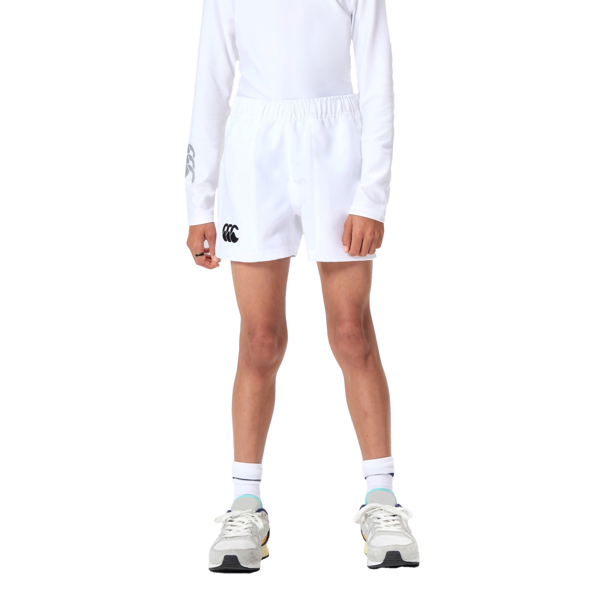 White - Side - Canterbury Childrens-Kids Players Drill Shorts
