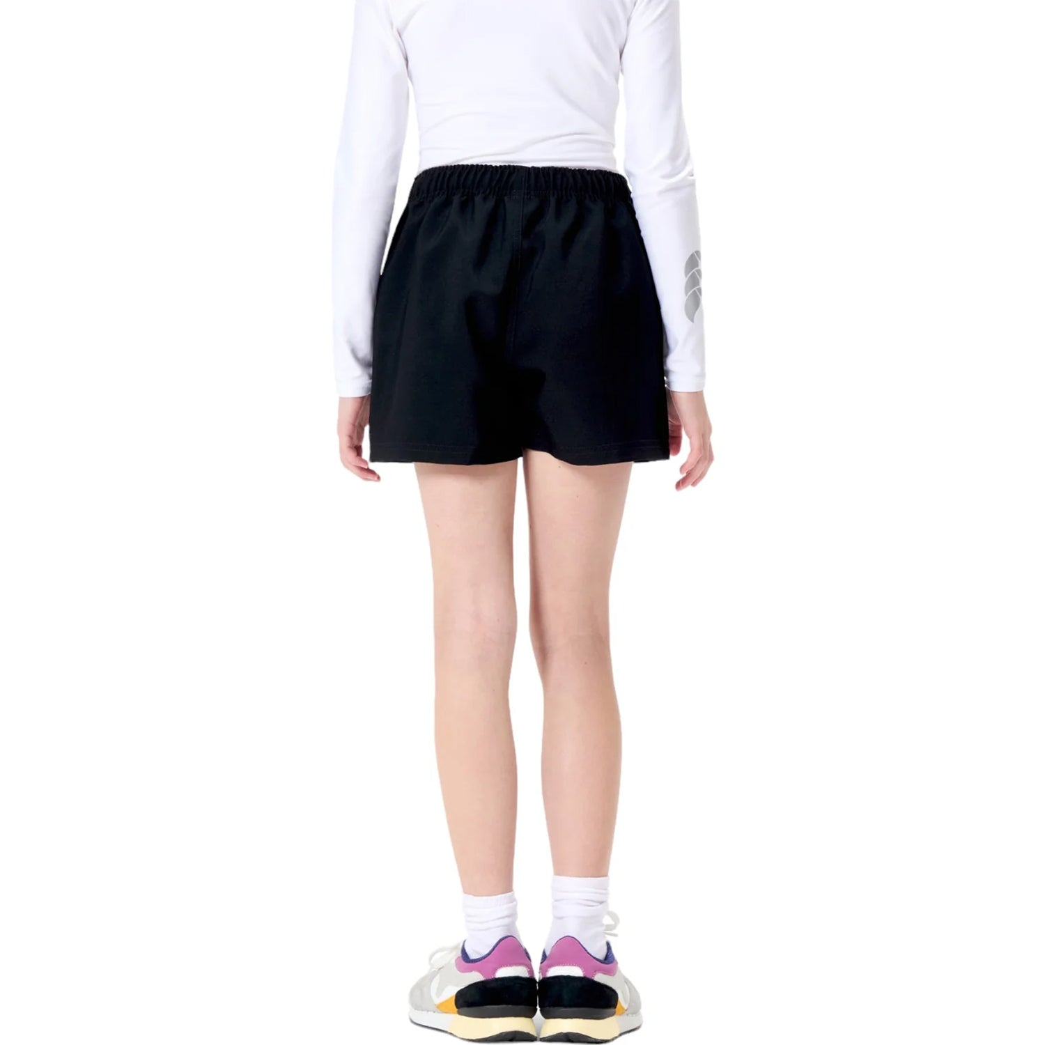 Black - Back - Canterbury Childrens-Kids Players Drill Shorts