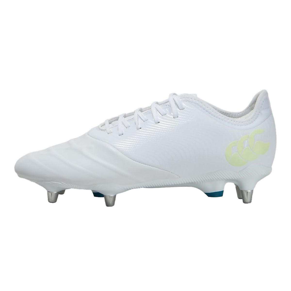 White - Back - Canterbury Unisex Adult Phoenix Genesis Pro Leather Soft Ground Rugby Boots
