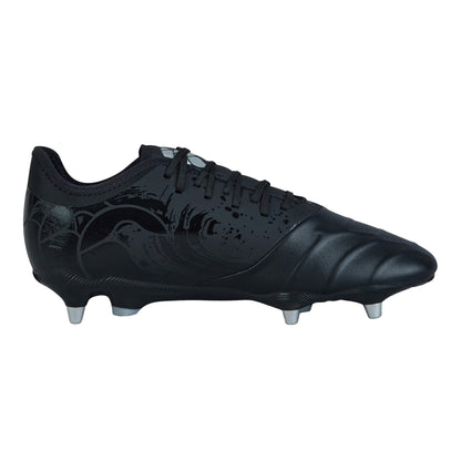Black - Side - Canterbury Unisex Adult Phoenix Genesis Pro Leather Soft Ground Rugby Boots