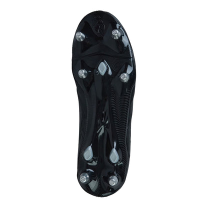 Black - Pack Shot - Canterbury Unisex Adult Phoenix Genesis Pro Leather Soft Ground Rugby Boots