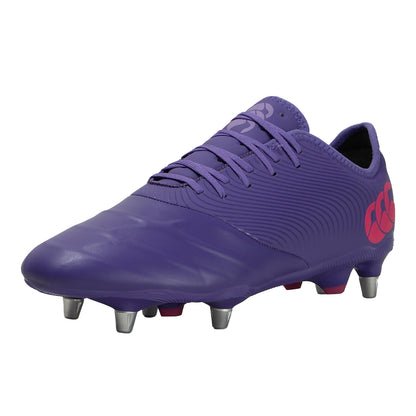 Prism Violet - Front - Canterbury Unisex Adult Phoenix Genesis Pro Leather Soft Ground Rugby Boots