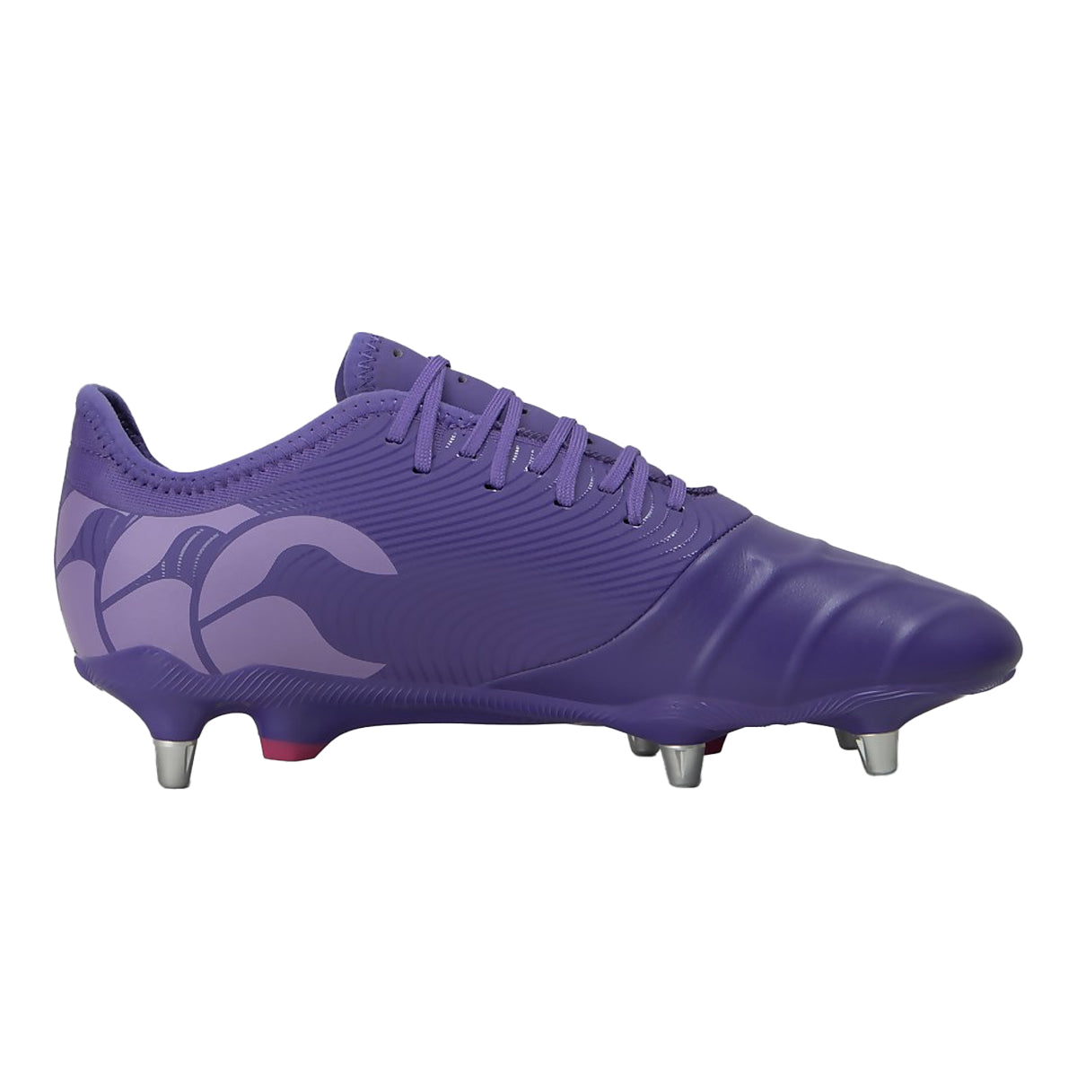 Prism Violet - Side - Canterbury Unisex Adult Phoenix Genesis Pro Leather Soft Ground Rugby Boots