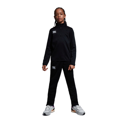 Black - Lifestyle - Canterbury Childrens-Kids Stretch Tapered Jogging Bottoms