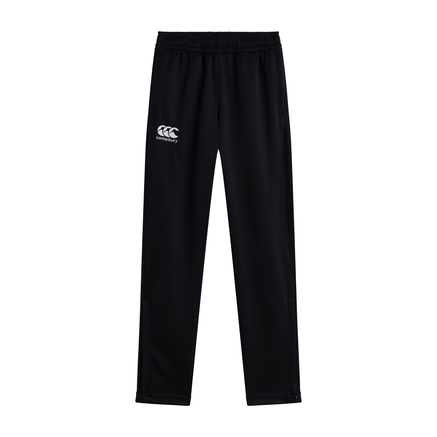 Black - Front - Canterbury Childrens-Kids Stretch Tapered Jogging Bottoms