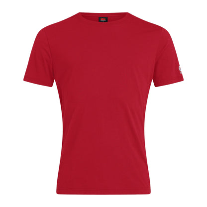 Flag Red - Front - Canterbury Mens Club Plain T-Shirt