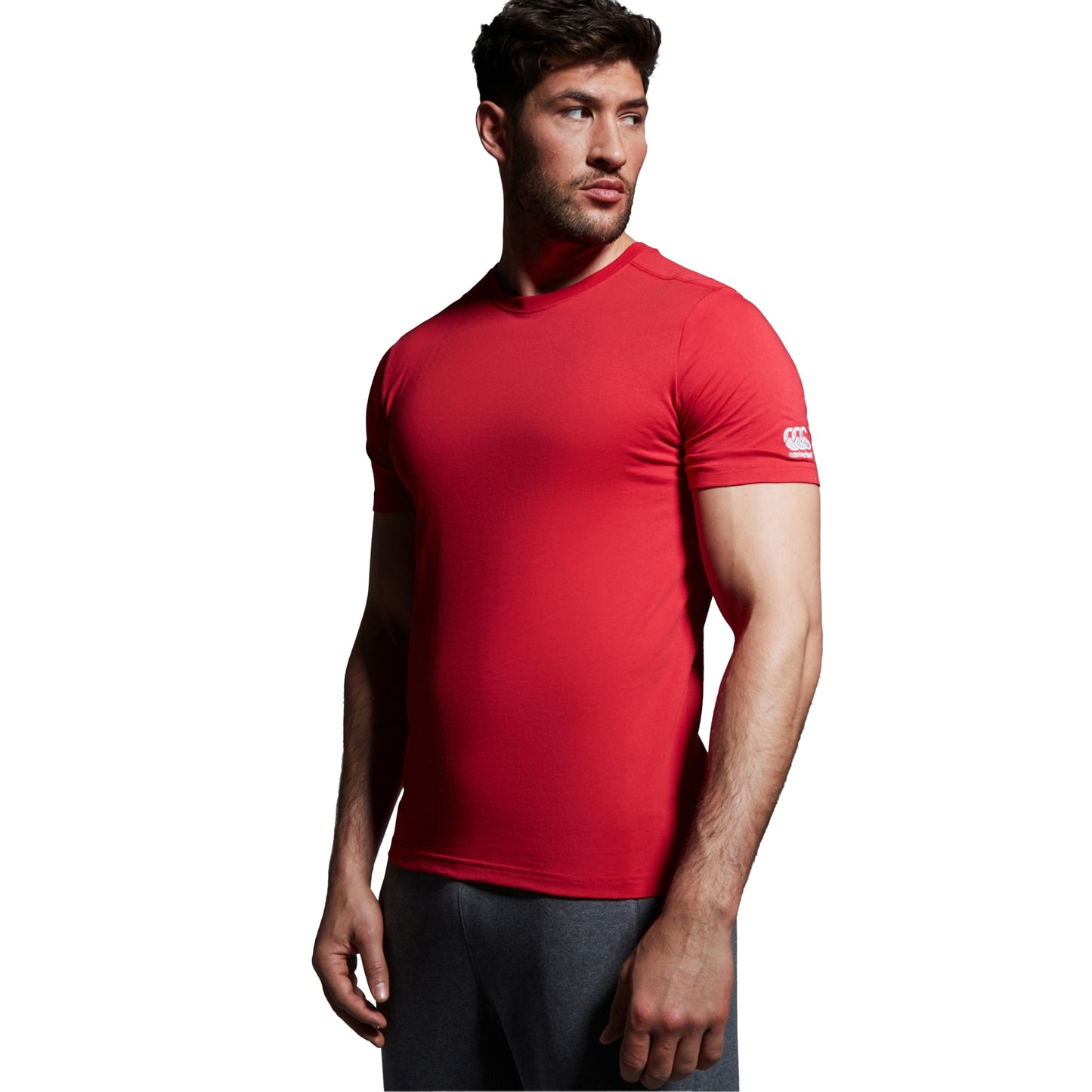 Flag Red - Lifestyle - Canterbury Mens Club Plain T-Shirt