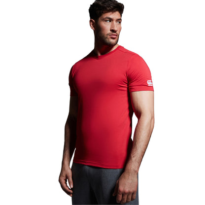 Flag Red - Lifestyle - Canterbury Mens Club Plain T-Shirt