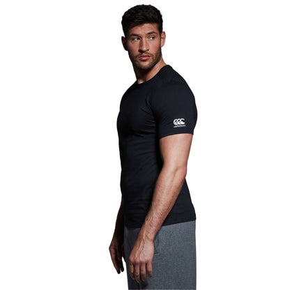 Black - Side - Canterbury Mens Club Plain T-Shirt