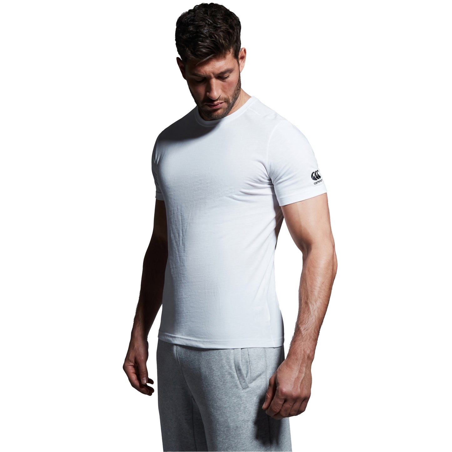 White - Lifestyle - Canterbury Mens Club Plain T-Shirt