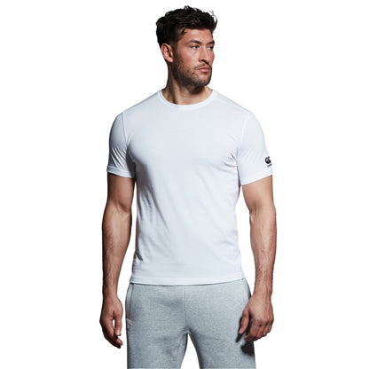 White - Pack Shot - Canterbury Mens Club Plain T-Shirt