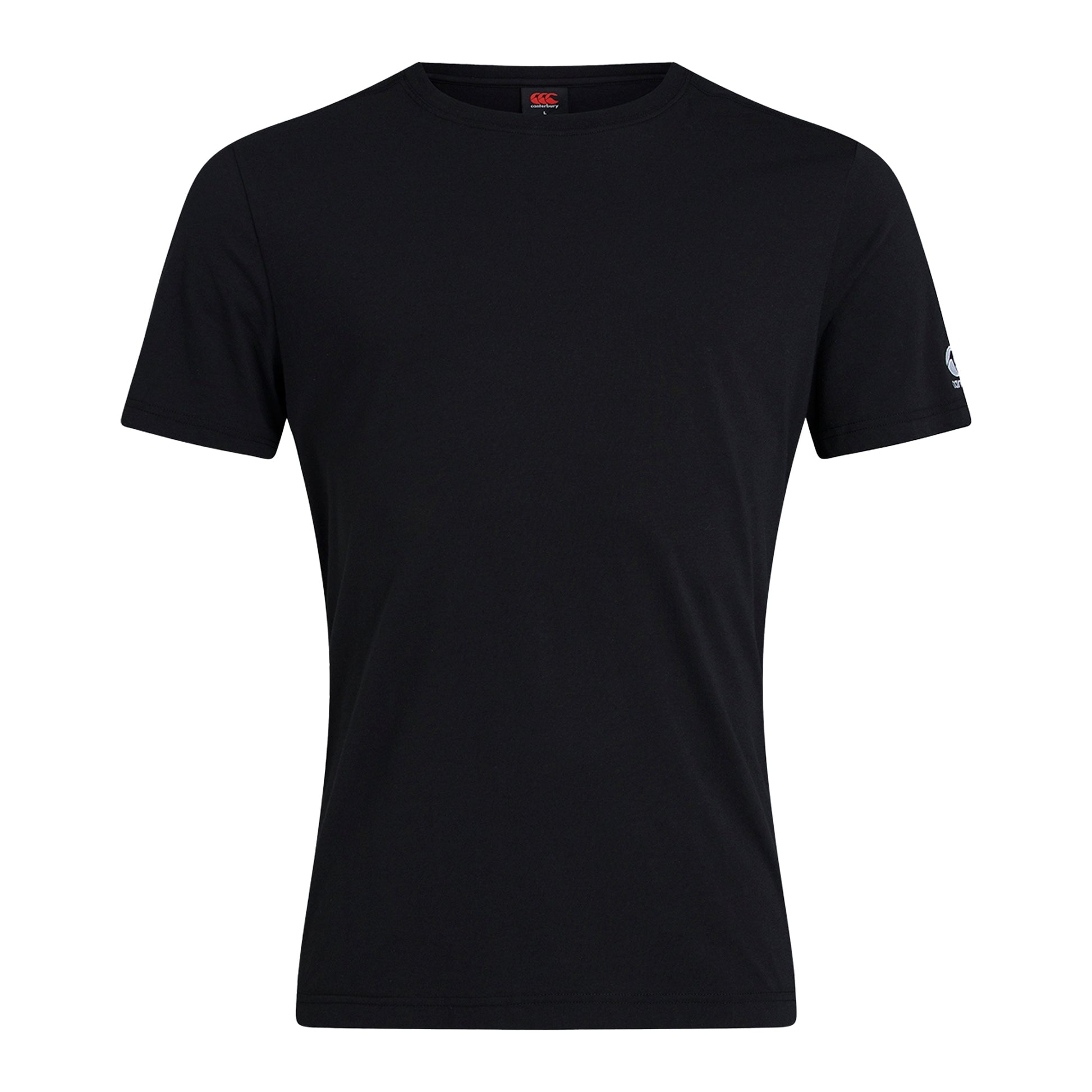 Black - Front - Canterbury Mens Club Plain T-Shirt