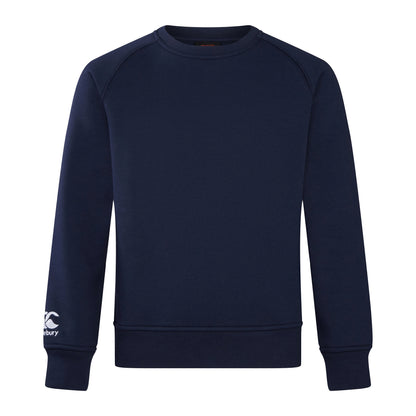 Navy - Front - Canterbury Childrens-Kids Club Crew Neck Sweatshirt