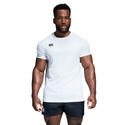 White - Side - Canterbury Mens Club Dry T-Shirt