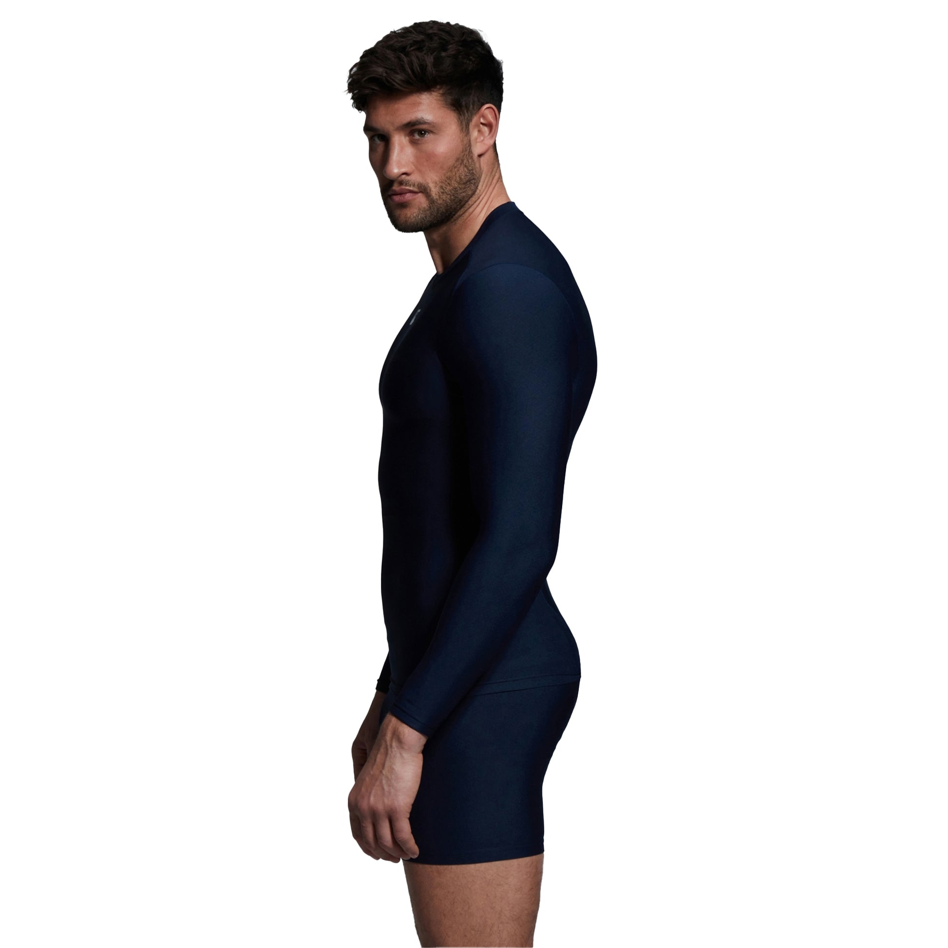 Navy - Side - Canterbury Mens Thermoreg Long-Sleeved Top
