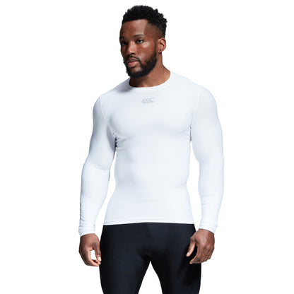 White - Side - Canterbury Mens Thermoreg Long-Sleeved Top