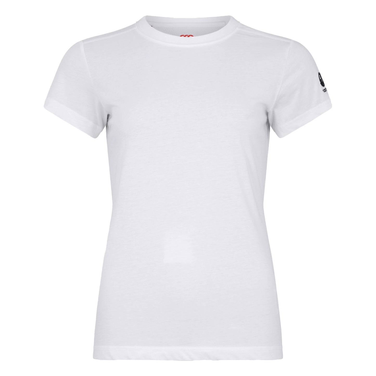 White - Front - Canterbury Womens-Ladies Club Plain T-Shirt