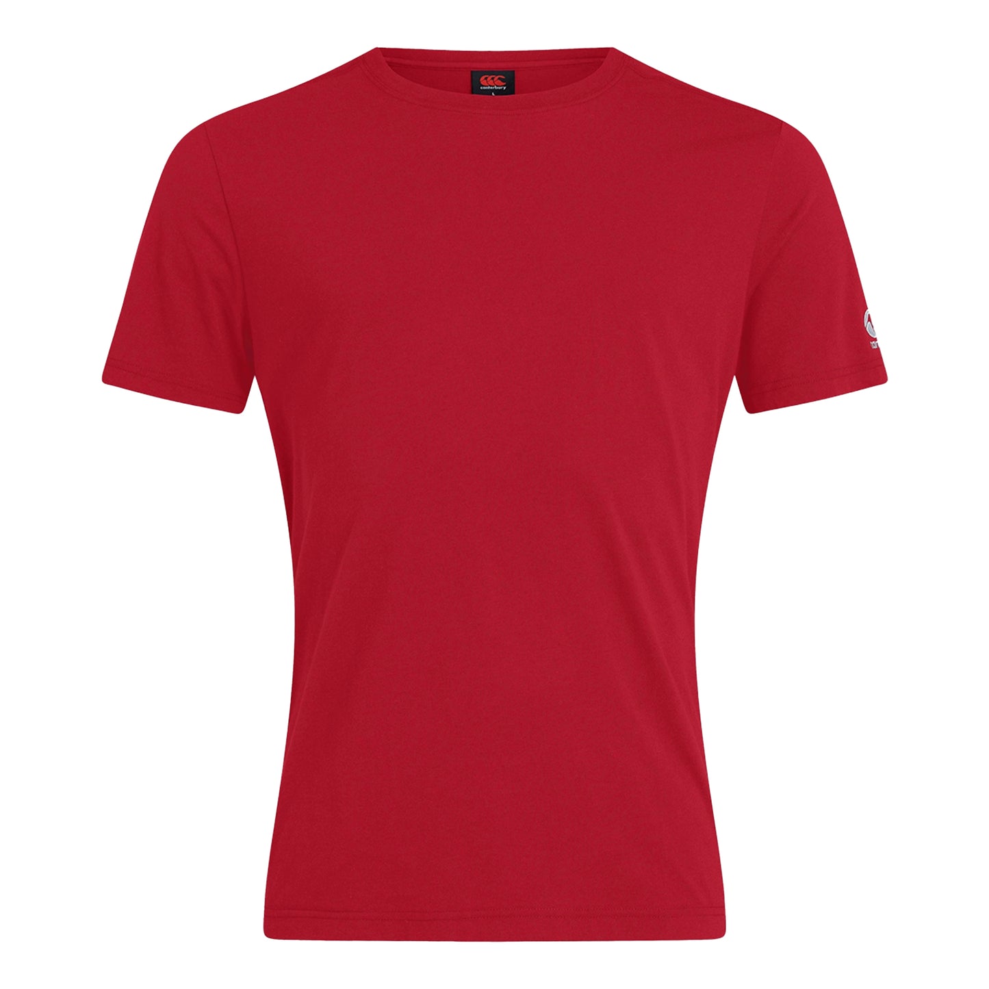 Flag Red - Front - Canterbury Womens-Ladies Club Plain T-Shirt